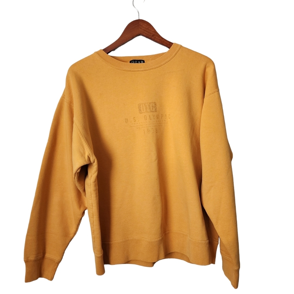 US OLYMPIC TRAINING CENTER x VINTAGE 90's crewneck sweatshirt in goldenrod S